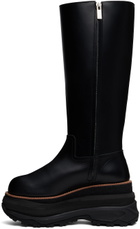 sacai Black Long Tall Boots