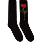 Palm Angels Black Rose Socks