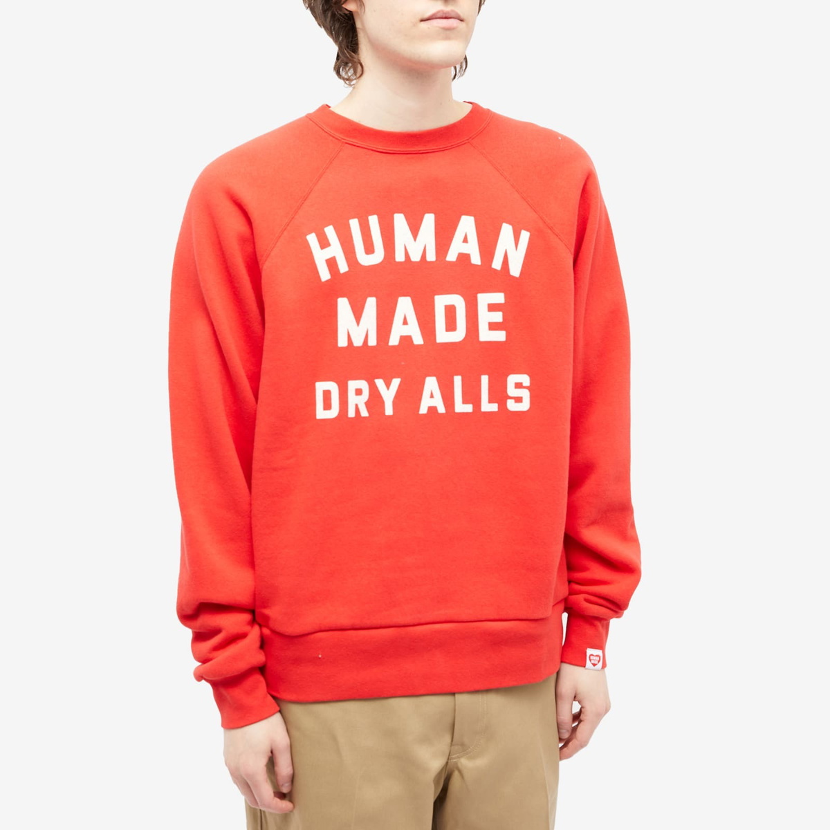 Human Made Sweatshirt Orange Dry Alls outlet Crewneck Pullover Size Small