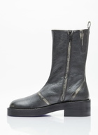 Courrèges Used Leather Zip Ankle Boots