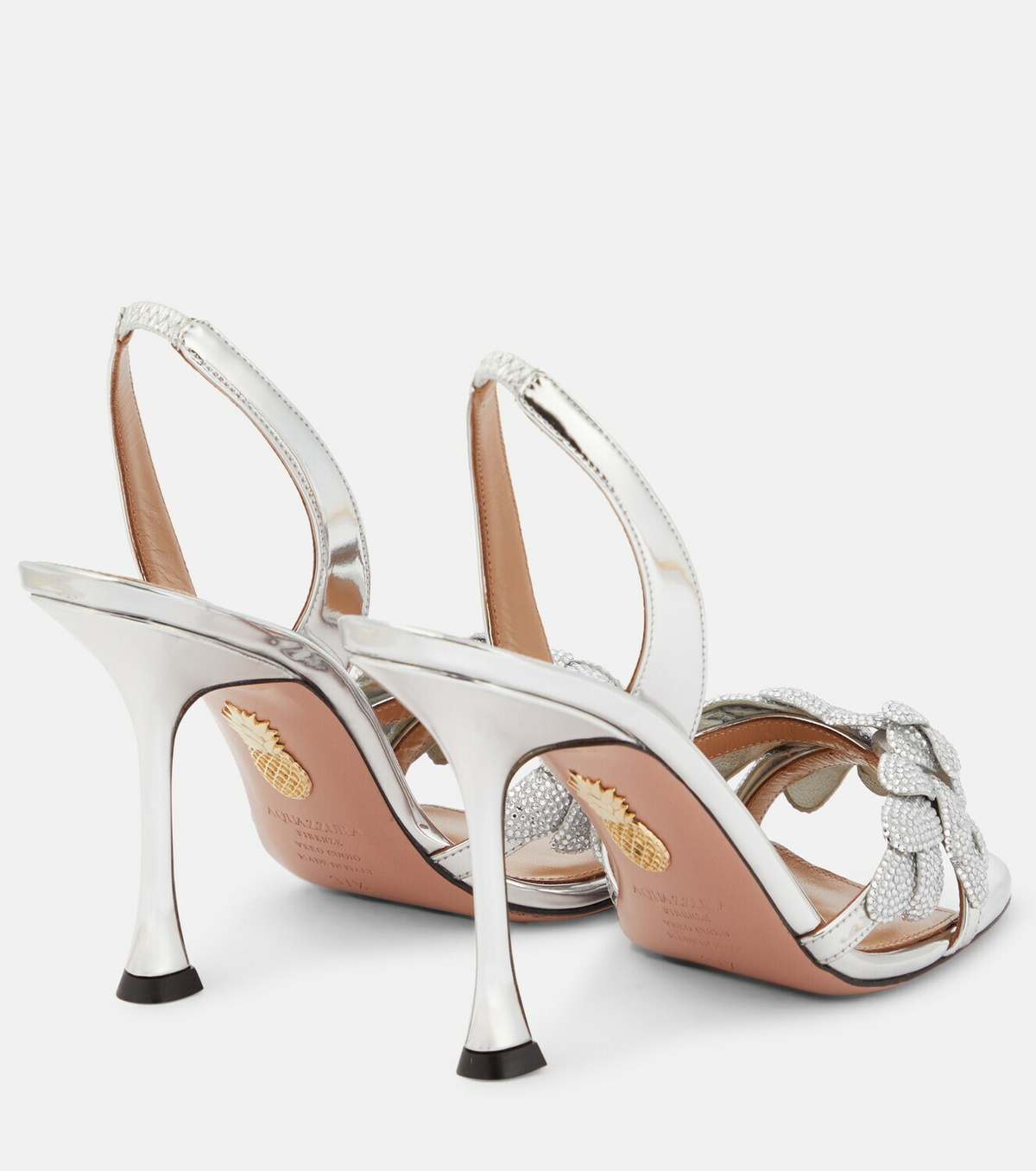 Aquazzura Galactic Flower 95 leather sandals Aquazzura