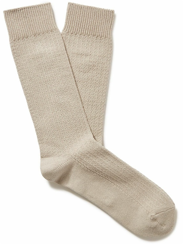Photo: Mr P. - Birdseye Cotton-Blend Socks