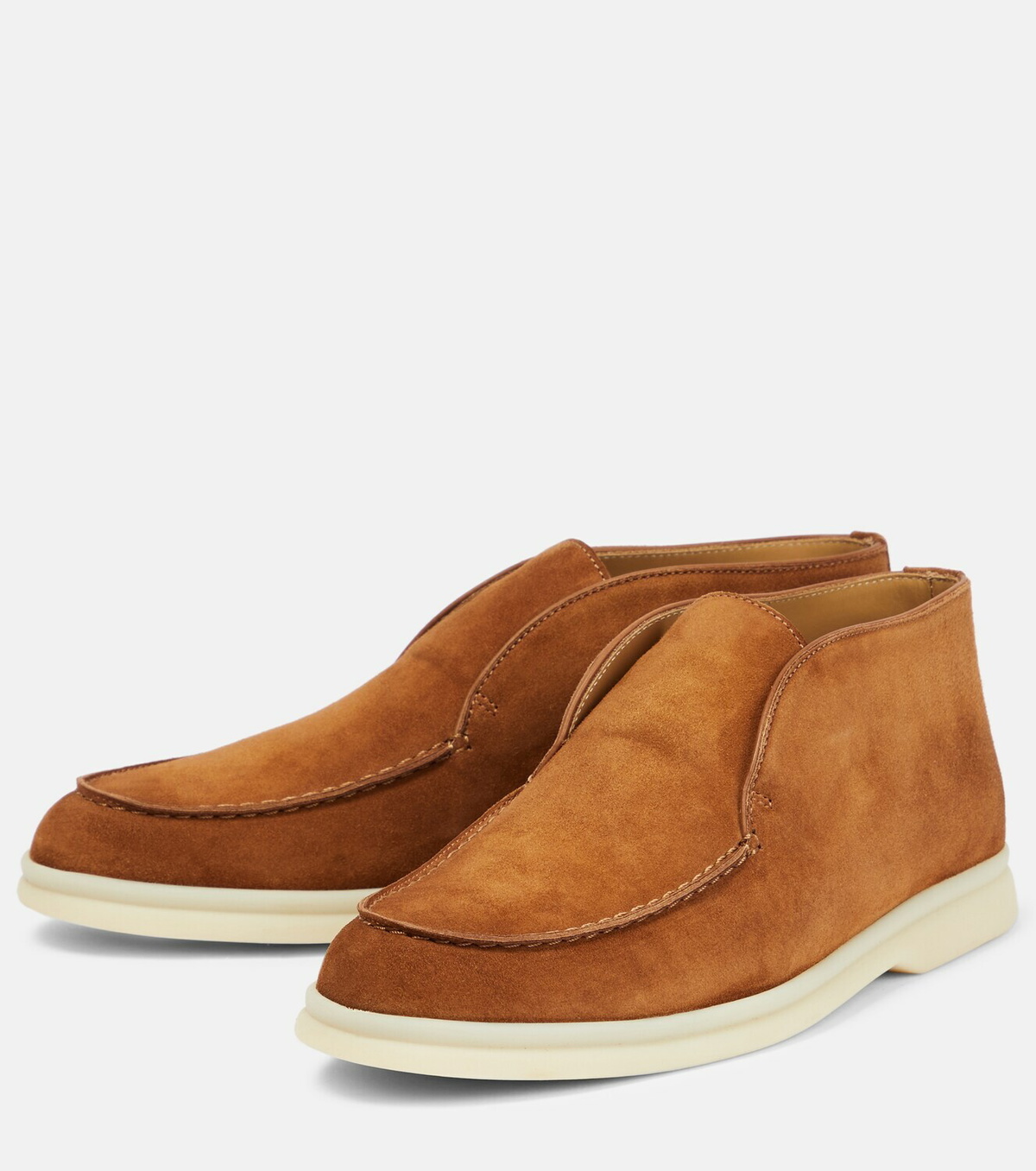 Loro Piana - Open Walk suede ankle boots Loro Piana