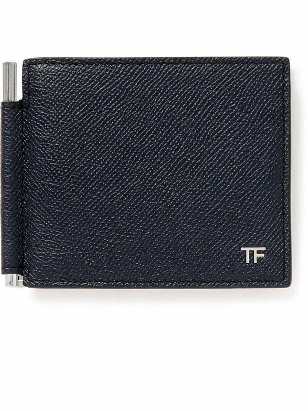 Photo: TOM FORD - Textured-Leather Bifold Wallet with Money Clip