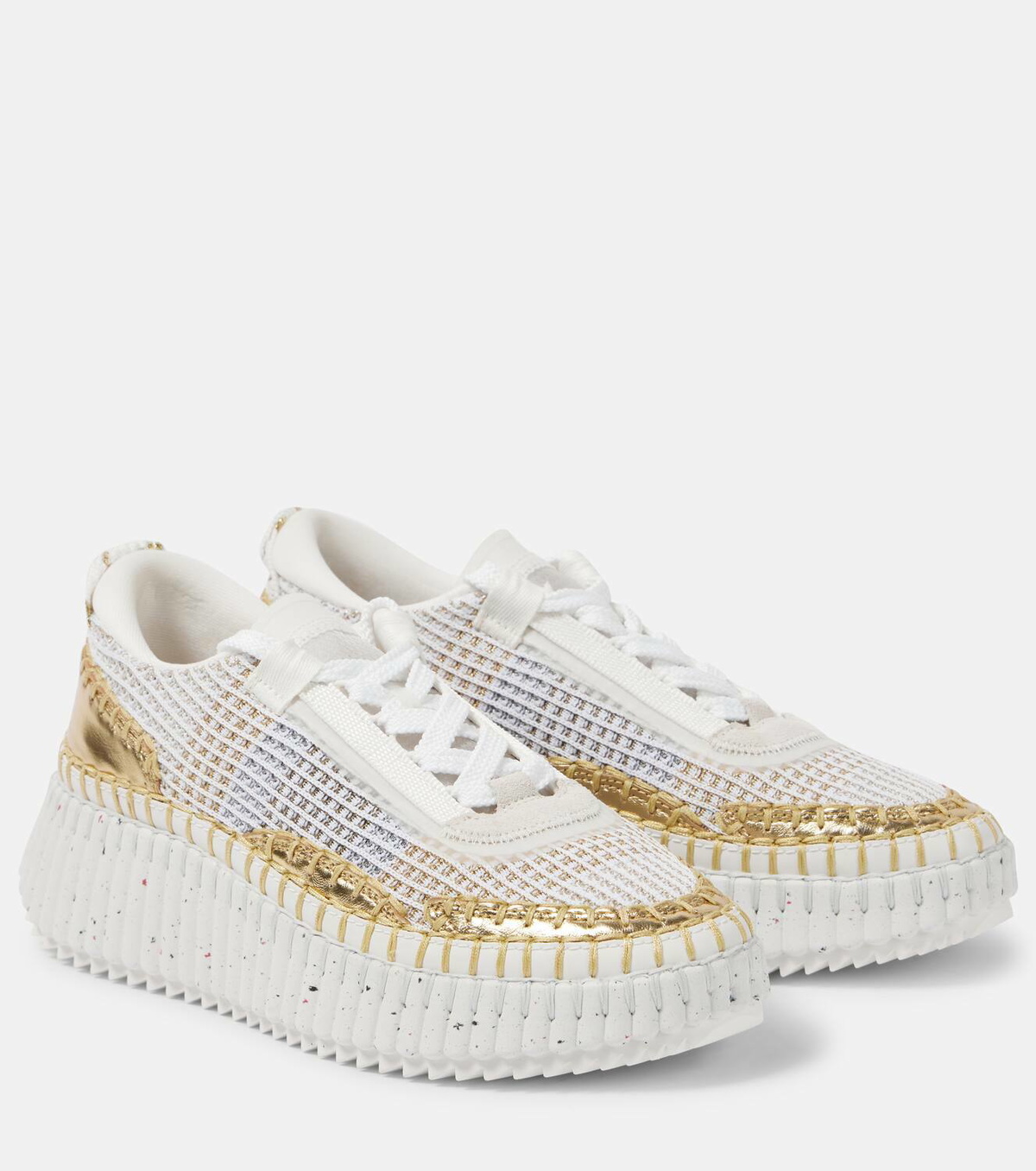 スニーカー Chloe 'Nama' sneakers Chloé Nama Wedge Sneaker in White | Chloé US