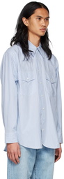 Kuro Blue Western Oversized Shirt