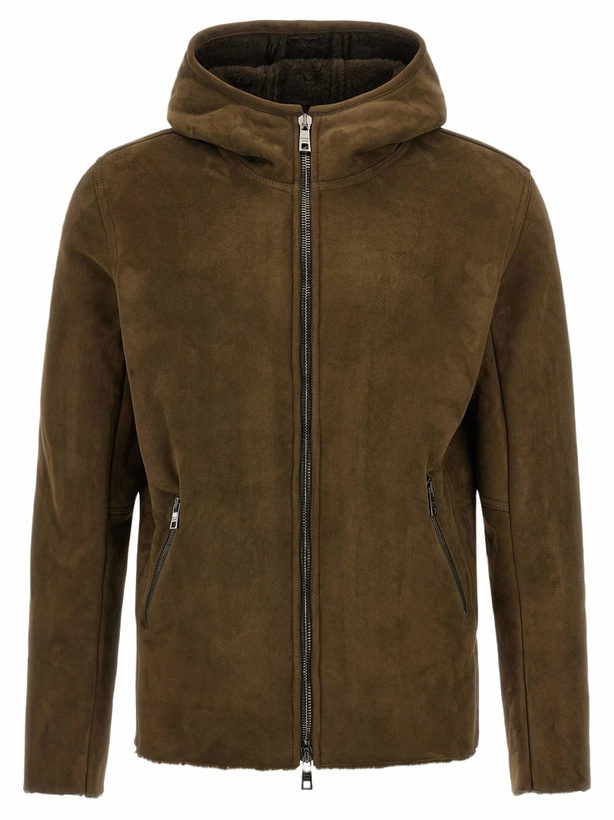 Photo: Giorgio Brato Shearling Hooded Jacket