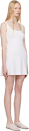 SKIMS White Drop Needle Pointelle Cami Minidress