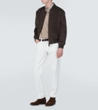 Brioni Wool and cashmere bomber jacket