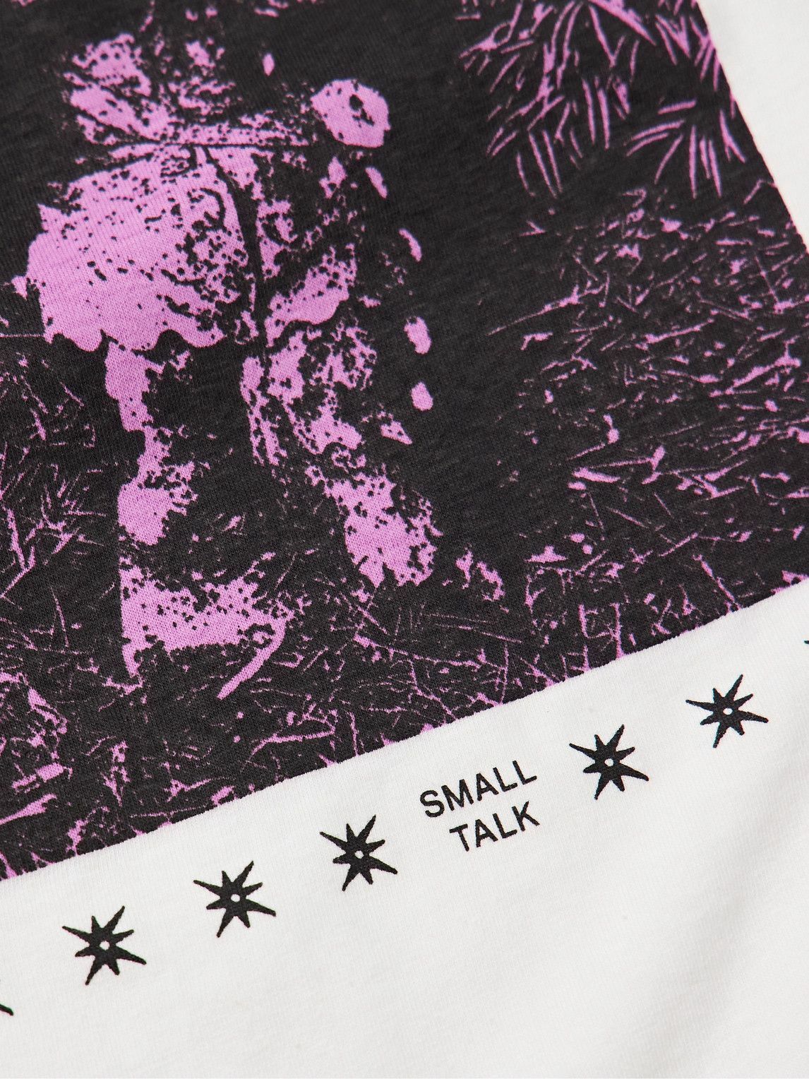 Small Talk - Printed Cotton-Jersey T-Shirt - White