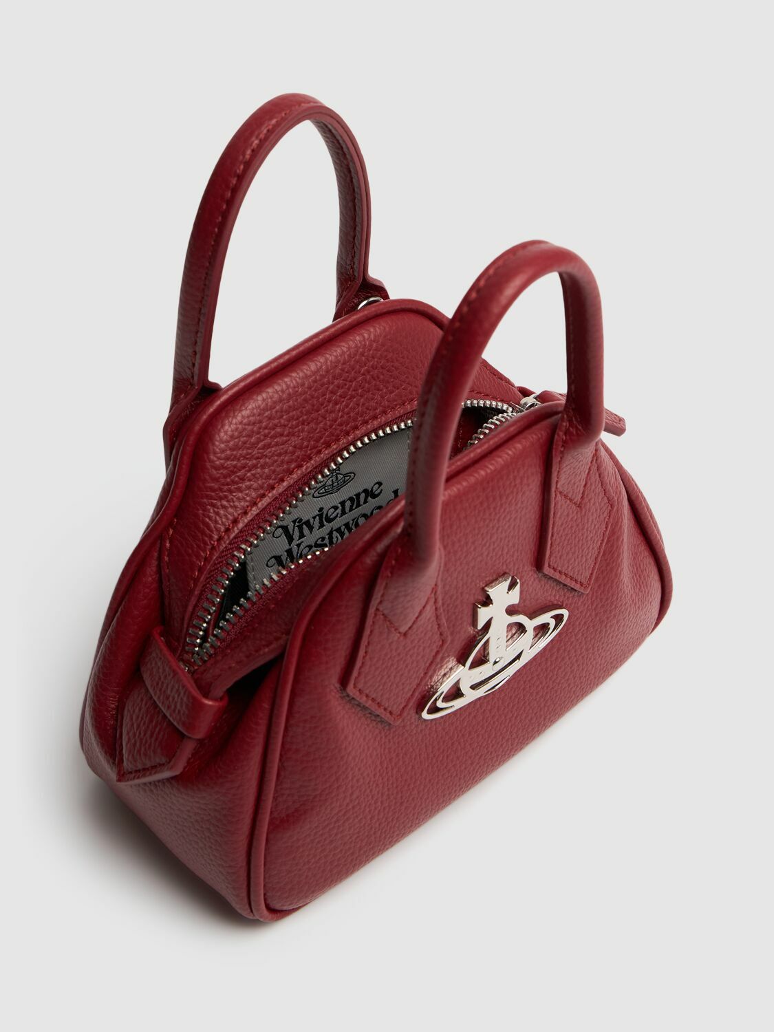 VIVIENNE WESTWOOD Mini Yasmine Grained Faux Leather Bag Vivienne