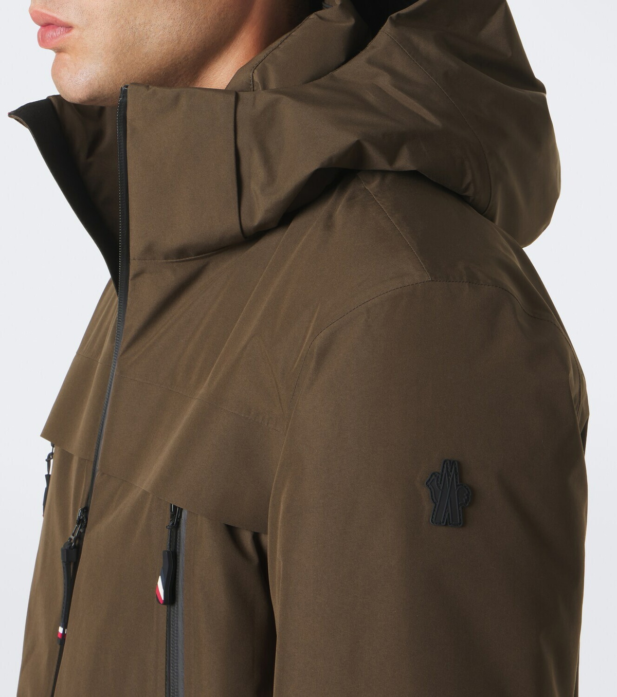 Moncler Grenoble Hooded technical down jacket