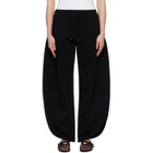 ALAÏA Black Petal Fleece Sweatpants