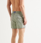 Atalaye - Lehena Short-Length Printed Swim Shorts - Green