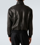 Saint Laurent Leather bomber jacket
