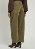 Nili Lotan Tribeca Wide-leg Trousers Olive