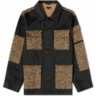 CLOT Leopard Army Jacket in Black