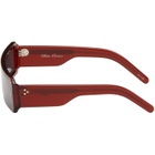 Rick Owens Burgundy Tower Gethshades Sunglasses