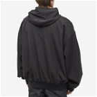 Balenciaga Men's Oversized Zip Up Hoody in Black