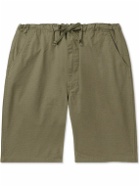 OrSlow - Straight-Leg Cotton-Ripstop Drawstring Shorts - Green