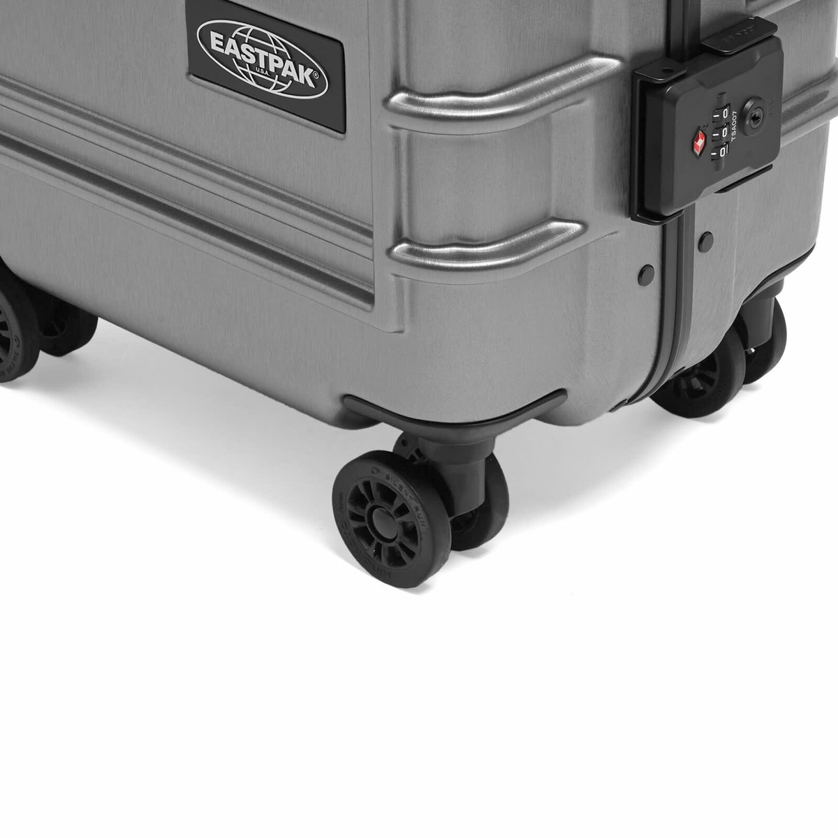 Eastpak Resist'r Luggage Case - Small in Brushed Metal 