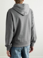 Dolce&Gabbana - Logo-Appliquéd Cotton-Jersey Hoodie - Gray