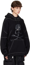 mastermind JAPAN Black Boxy Fit Stitching Hoodie