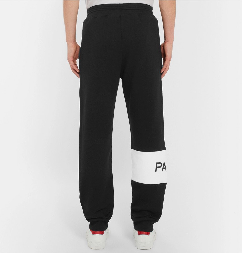 Givenchy - Tapered Logo-Print Loopback Cotton-Jersey Sweatpants - Men -  Black Givenchy