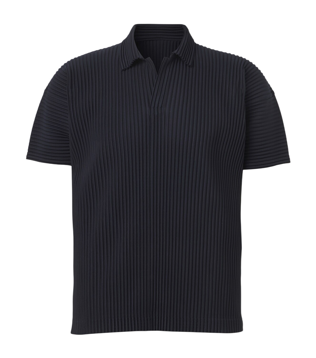 Homme Plissé Issey Miyake Basics pleated polo shirt Homme Plisse