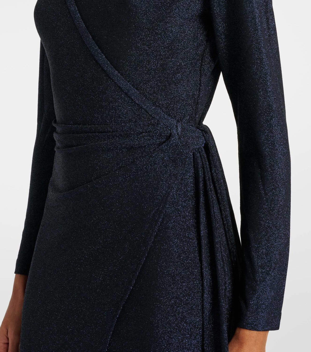 Diane von Furstenberg Simona lamé wrap dress