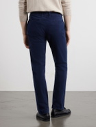 Massimo Alba - Winch Straight-Leg Cotton-Blend Twill Trousers - Blue