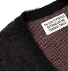 Wacko Maria - Brushed Jacquard-Knit Cardigan - Black