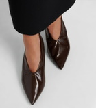 Khaite Miriam leather pumps