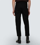 Jil Sander - Slim-fit leather-trim wool pants