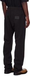 We11done Black Logo Wide Jogger Sweatpants