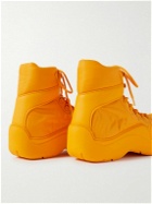Bottega Veneta - Rubber-Trimmed Nylon Hiking Boots - Orange