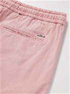 HUGO BOSS - Kenso Wide-Leg Stretch-Cotton Poplin Drawstring Shorts - Pink