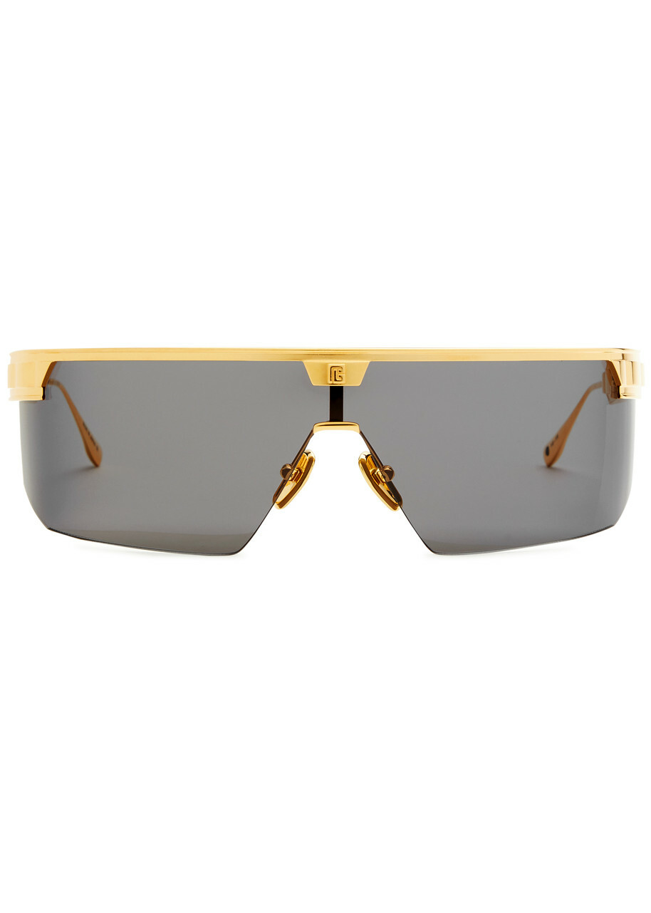 Balmain Eyewear Major Wrap-around Sunglasses - Gold - One Size