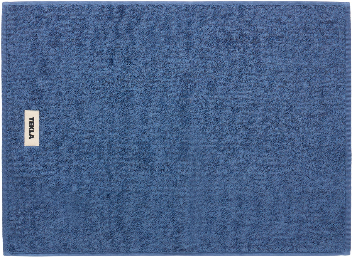 Tekla SSENSE Exclusive Blue AURALEE Edition Bath Towel Tekla Fabrics
