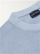 CLUB MONACO - Open-Knit Cotton Sweater - Blue - S