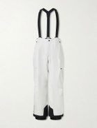 Moncler Grenoble - Wide-Leg Padded 3L GORE-TEX Ski Salopettes - White