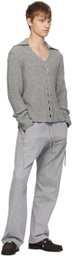 NVRFRGT Gray V-Neck Sweater