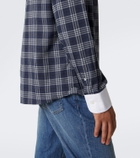 Brunello Cucinelli Checked cotton-blend flannel shirt