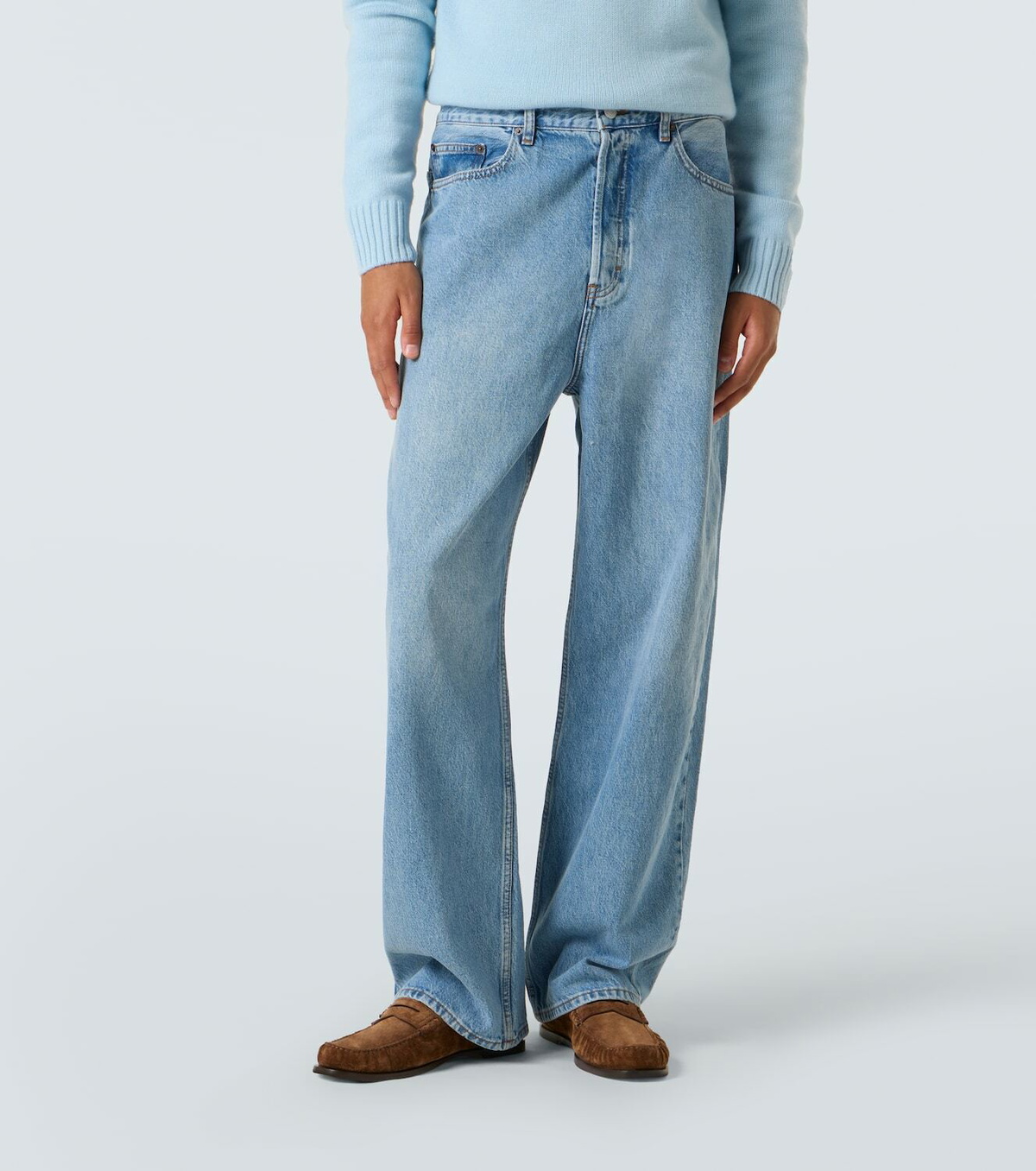 Frame The Baggy high-rise wide-leg jeans