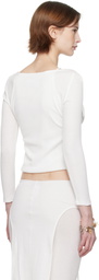 Eckhaus Latta White Flip Top