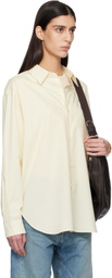ssstein Yellow Suvin Cotton Oversized Regular Collar Shirt