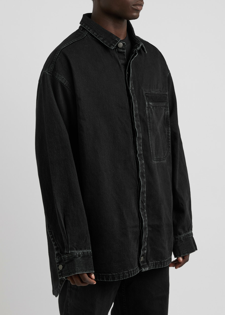 Entire Studios Herculean Denim Overshirt Black Entire Studios
