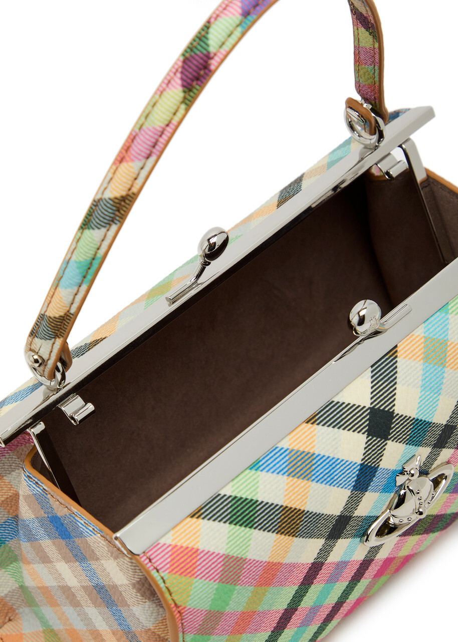 Vivienne Westwood Doll XL Plaid Faux Leather top Handle bag - Multicoloured - One Size
