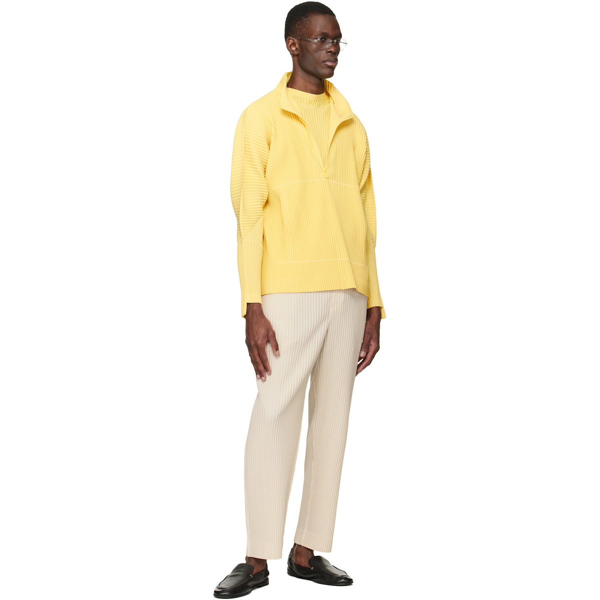HOMME PLISSÉ ISSEY MIYAKE Yellow Monthly Colors March Sweater