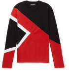 Neil Barrett - Colour-Block Stretch-Cotton Jersey T-Shirt - Men - Black